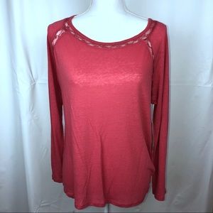 Calvin Klein Jeans Women’s Pink Lace Detail Sm